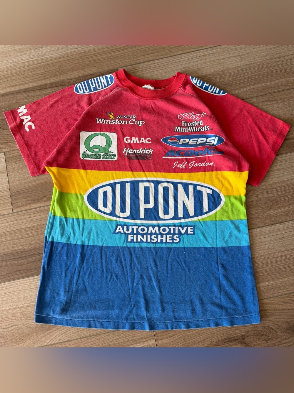 Jeff Gordon 1997 NASCAR Rainbow Jersey T-Shirt